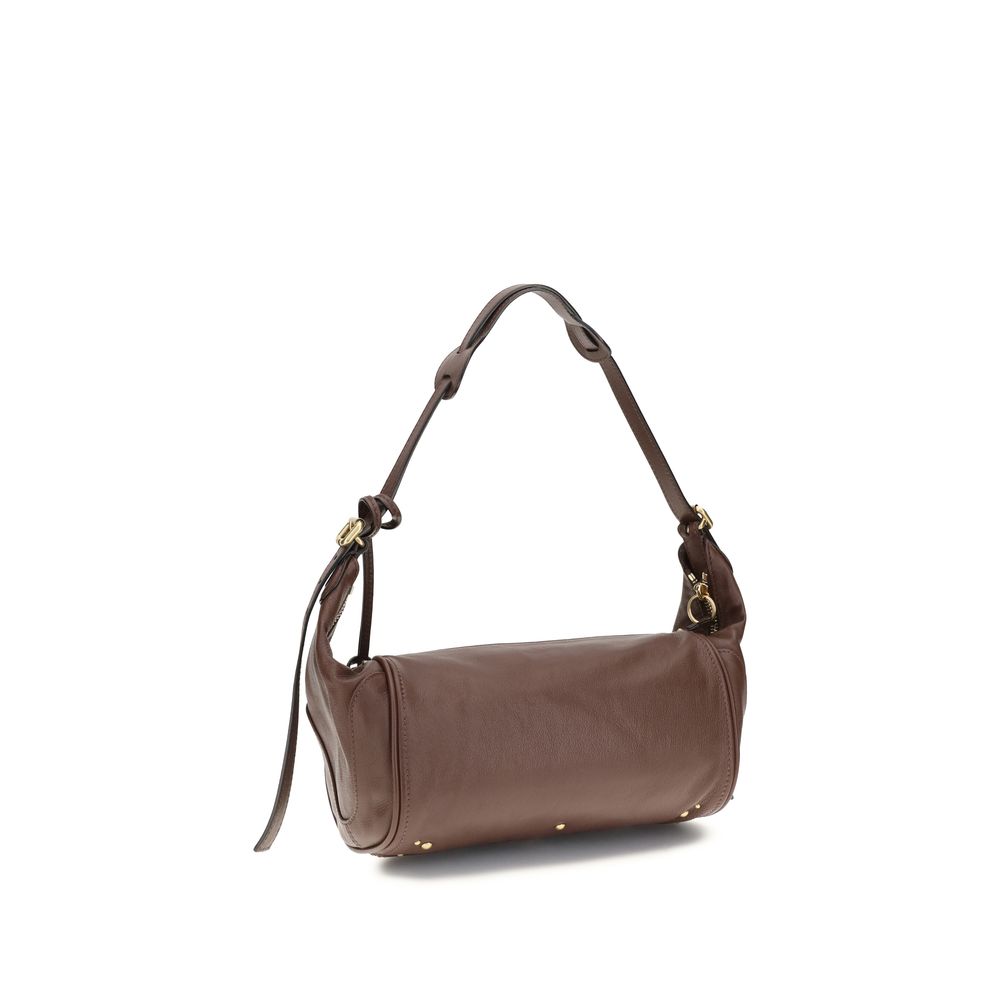 Chloé | Brown Calf Leather Bos Taurus Shoulder Bag