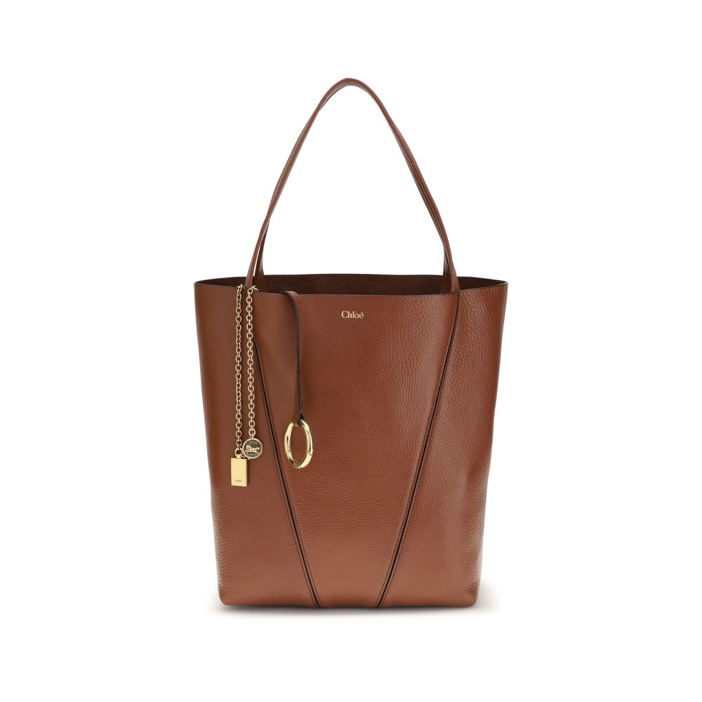 Chloé | Brown Calf Leather Bos Taurus Shoulder Bag