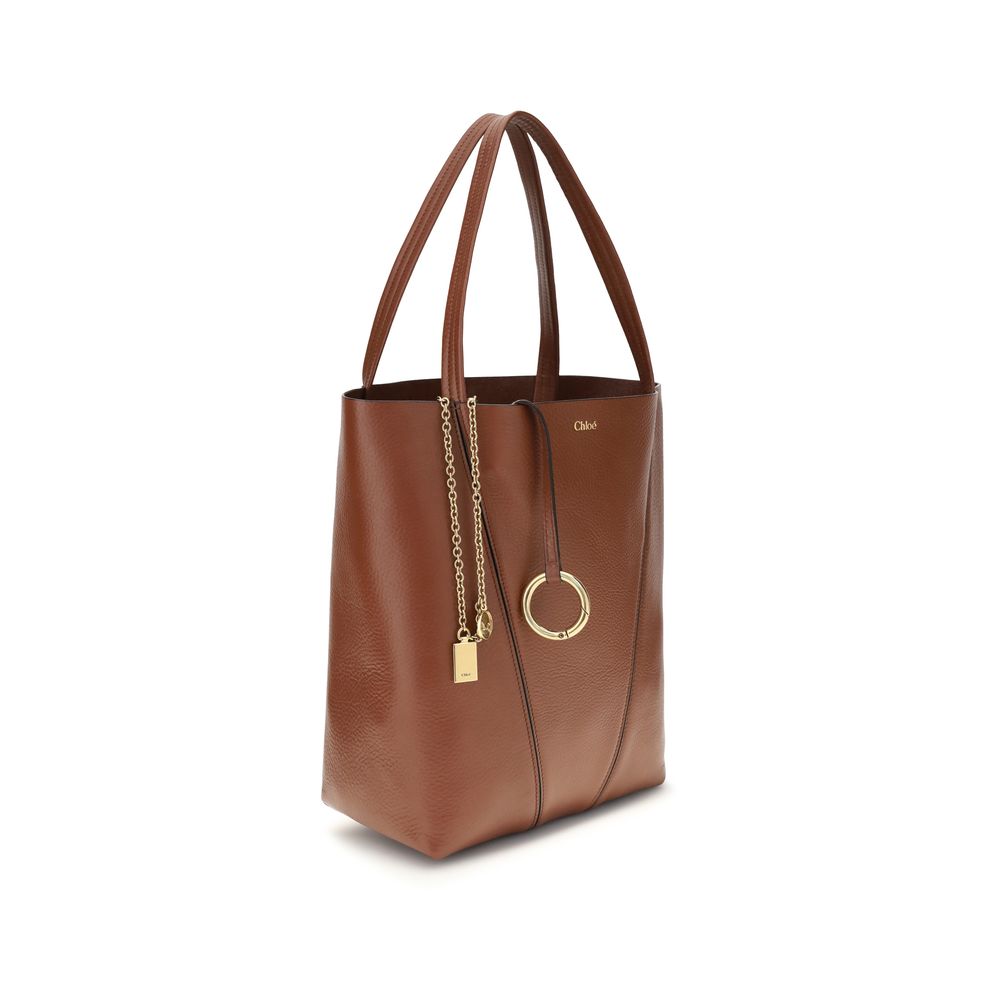 Chloé | Brown Calf Leather Bos Taurus Shoulder Bag