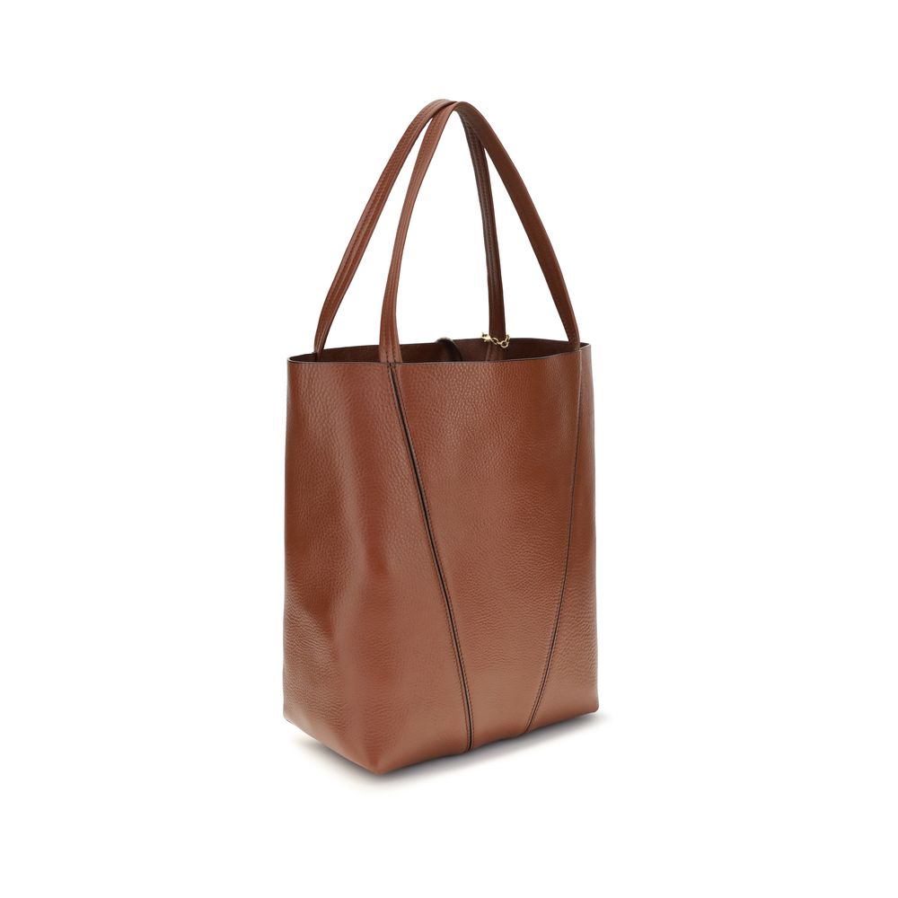 Chloé | Brown Calf Leather Bos Taurus Shoulder Bag