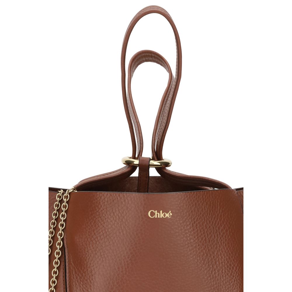 Chloé | Brown Calf Leather Bos Taurus Shoulder Bag