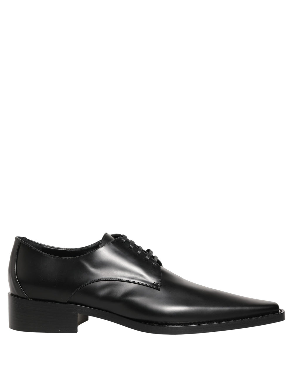 Dolce & Gabbana | Black Leather Lace Up Derby Dress Shoes