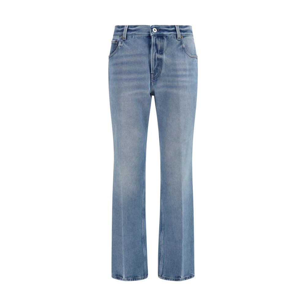 Miu Miu | Blue Polyester Relaxed Fit Jeans