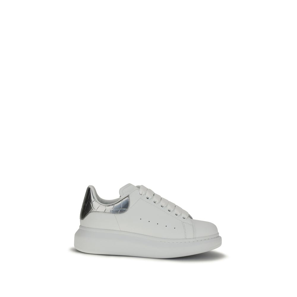 Alexander McQueen | White Calf Leather Bos Taurus Platform Sneakers