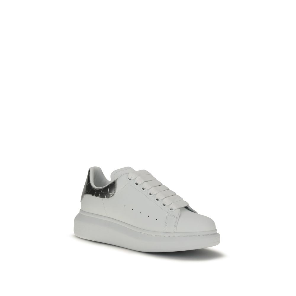 Alexander McQueen | White Calf Leather Bos Taurus Platform Sneakers