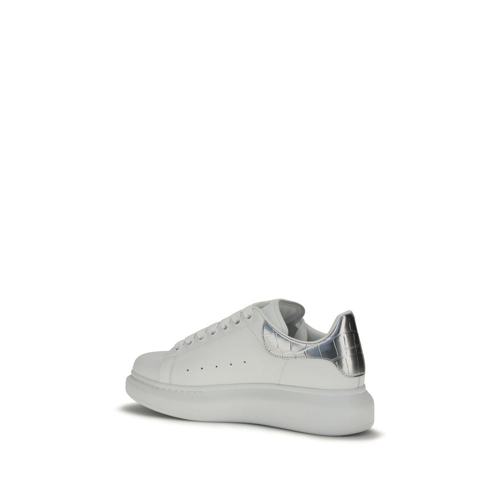 Alexander McQueen | White Calf Leather Bos Taurus Platform Sneakers