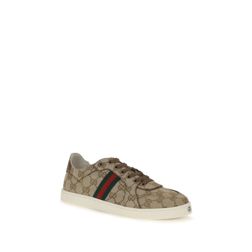 Gucci | Beige Fabric Athletic Sneakers