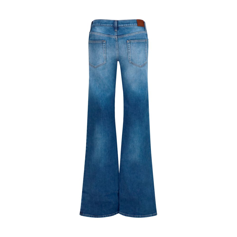 Gucci | Blue Cotton Flared Jeans