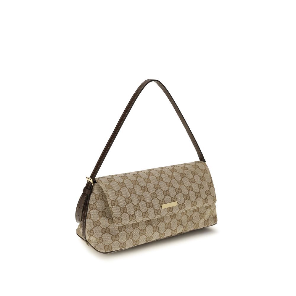 Gucci | Brown Fabric Handbag