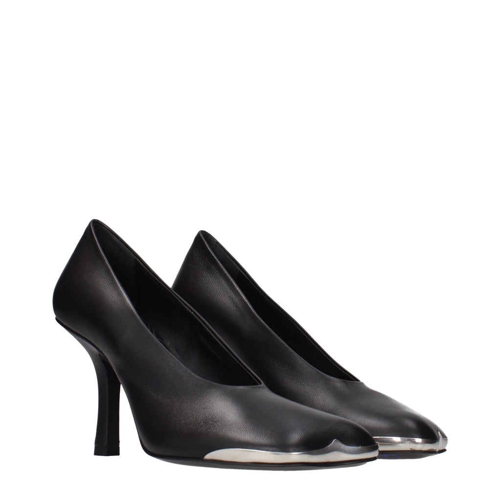 Burberry | Black Leather High Heel Pumps