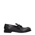 Miu Miu | Black Leather Slip-On Loafers