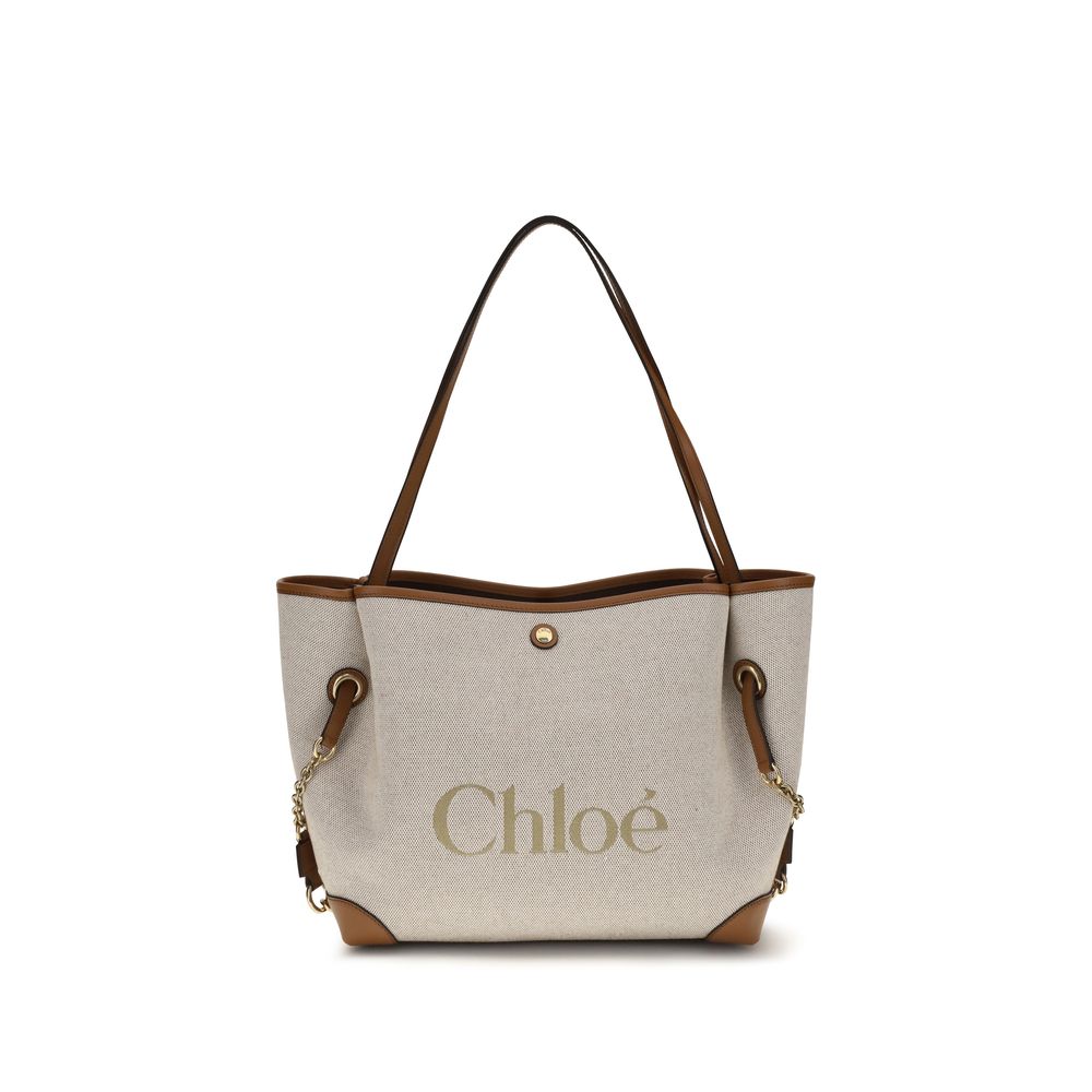 Chloé | Beige Cotton Shoulder Bag