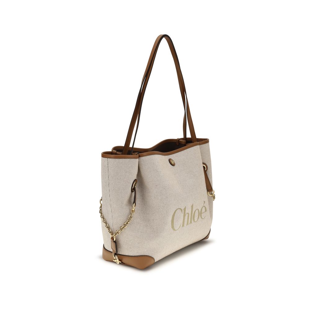 Chloé | Beige Cotton Shoulder Bag