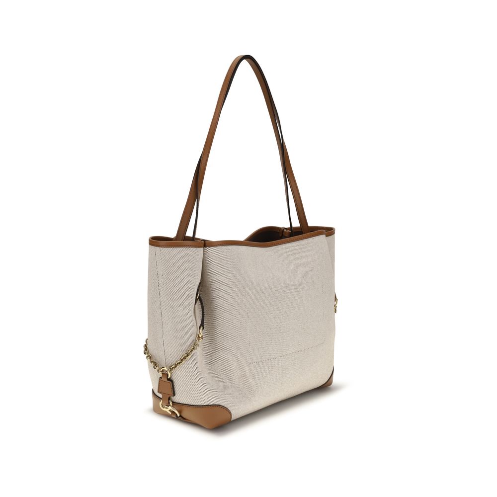 Chloé | Beige Cotton Shoulder Bag