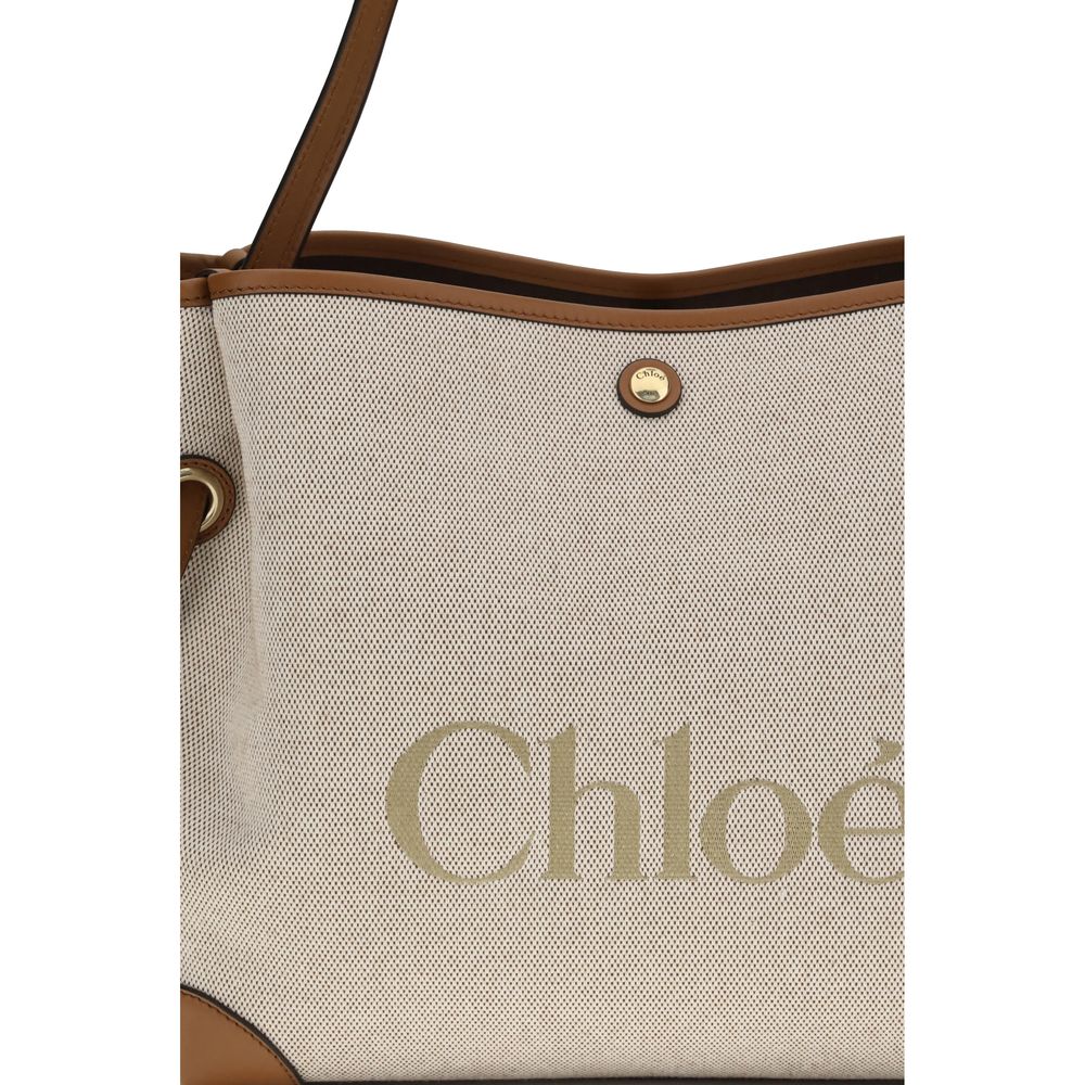 Chloé | Beige Cotton Shoulder Bag