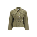 Alexander McQueen | Bicolor Cotton Full-Length Jacket