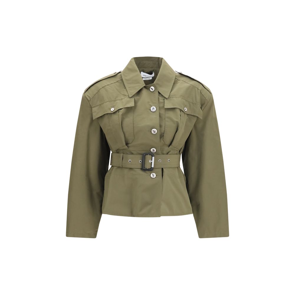 Alexander McQueen | Bicolor Cotton Full-Length Jacket