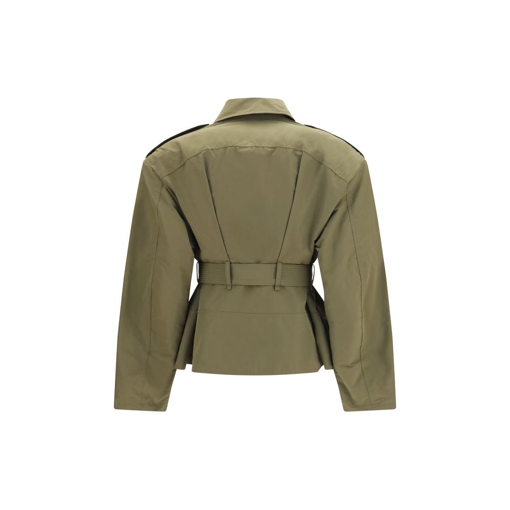 Alexander McQueen | Bicolor Cotton Full-Length Jacket