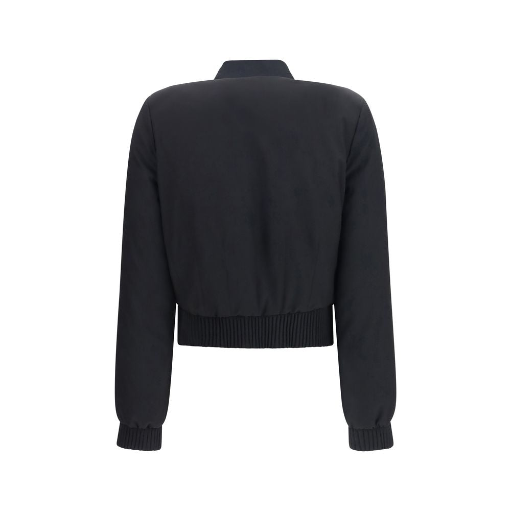 Alexander McQueen | Black Polyester Bomber