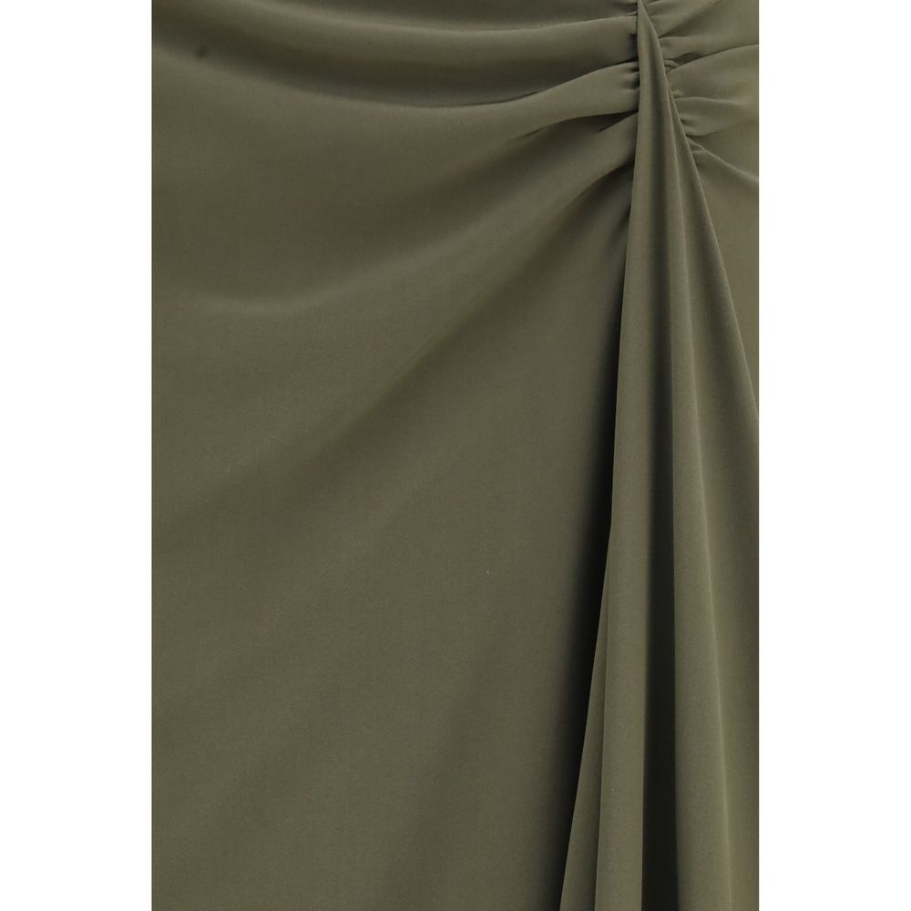 Alexander McQueen | Bicolor Silk Long Skirt