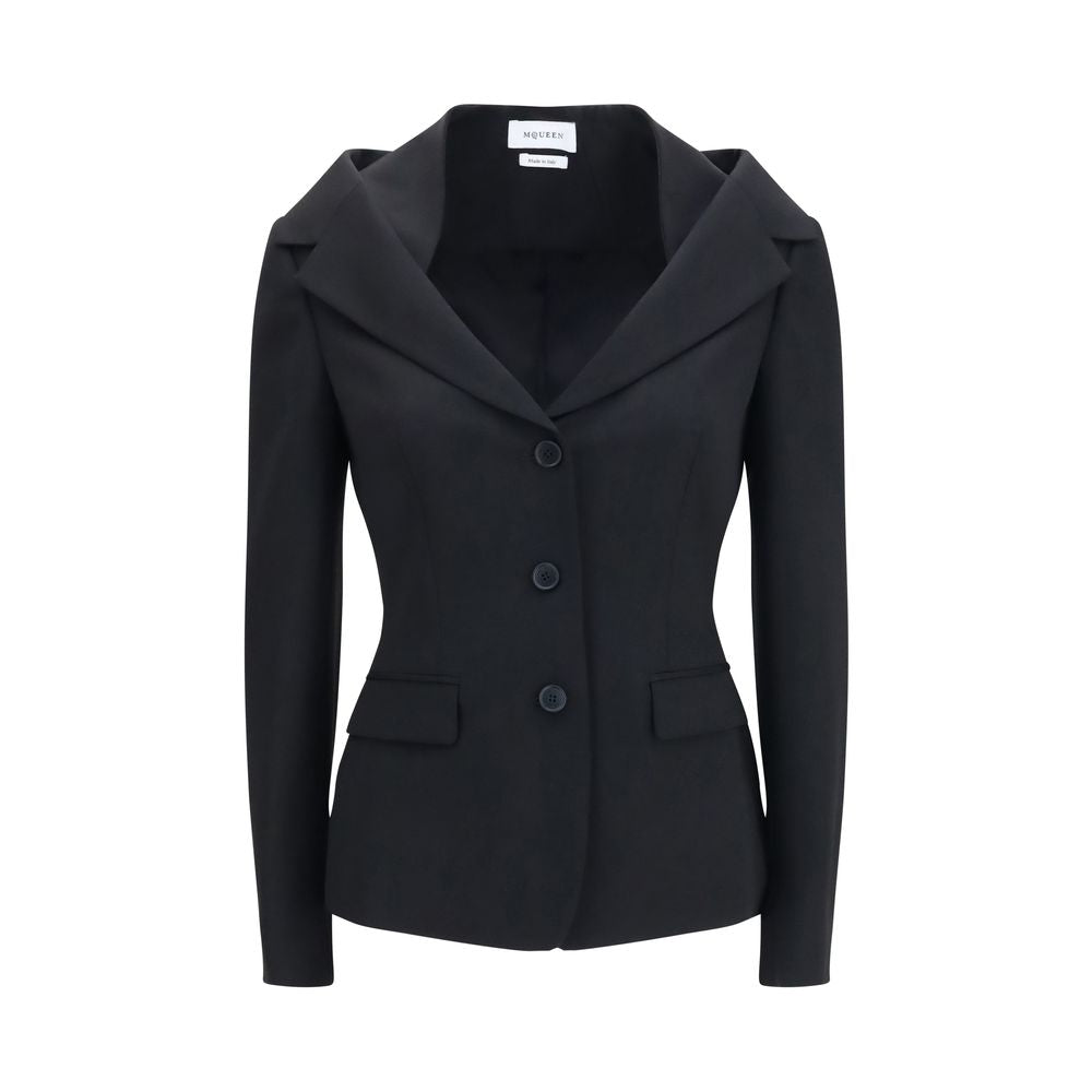 Alexander McQueen | Black Wool Oves Aries Full-Length Jacket