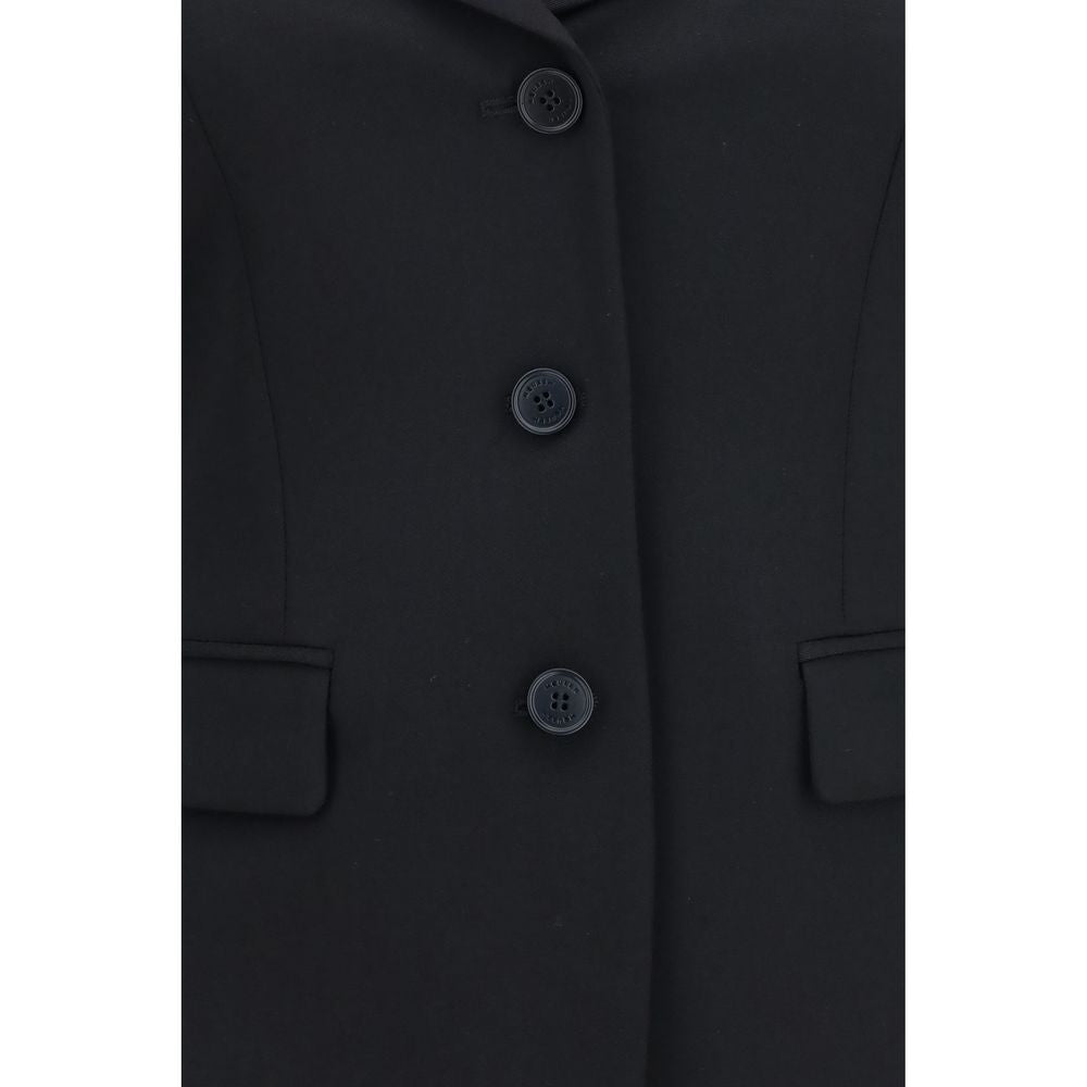 Alexander McQueen | Black Wool Oves Aries Full-Length Jacket