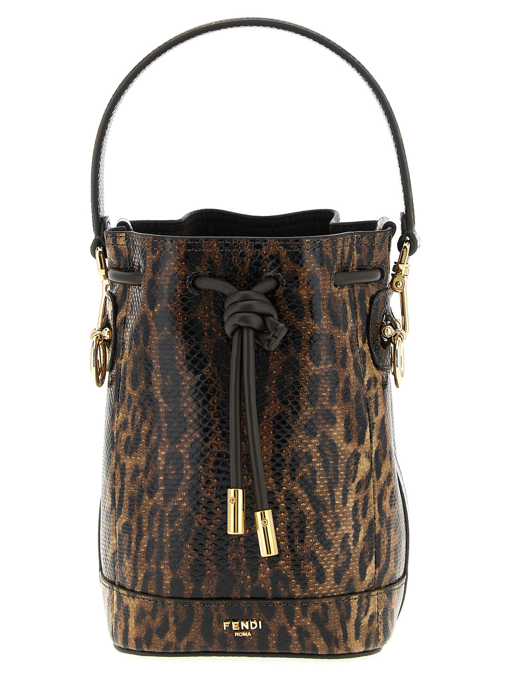 Fendi | Brown Velvet Leather Handbag