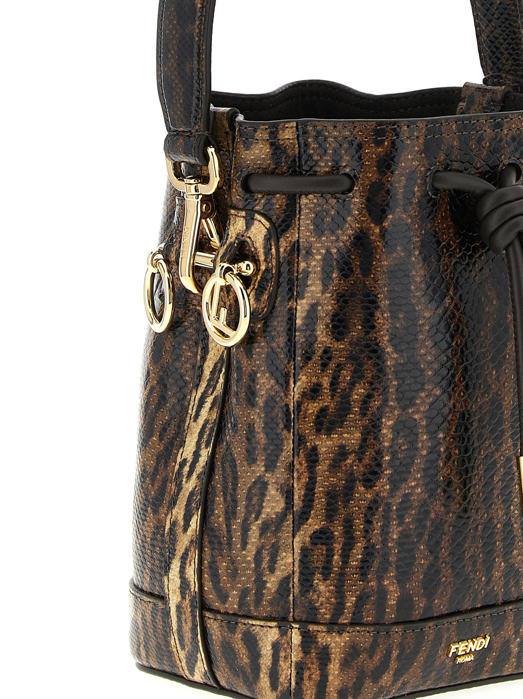 Fendi | Brown Velvet Leather Handbag
