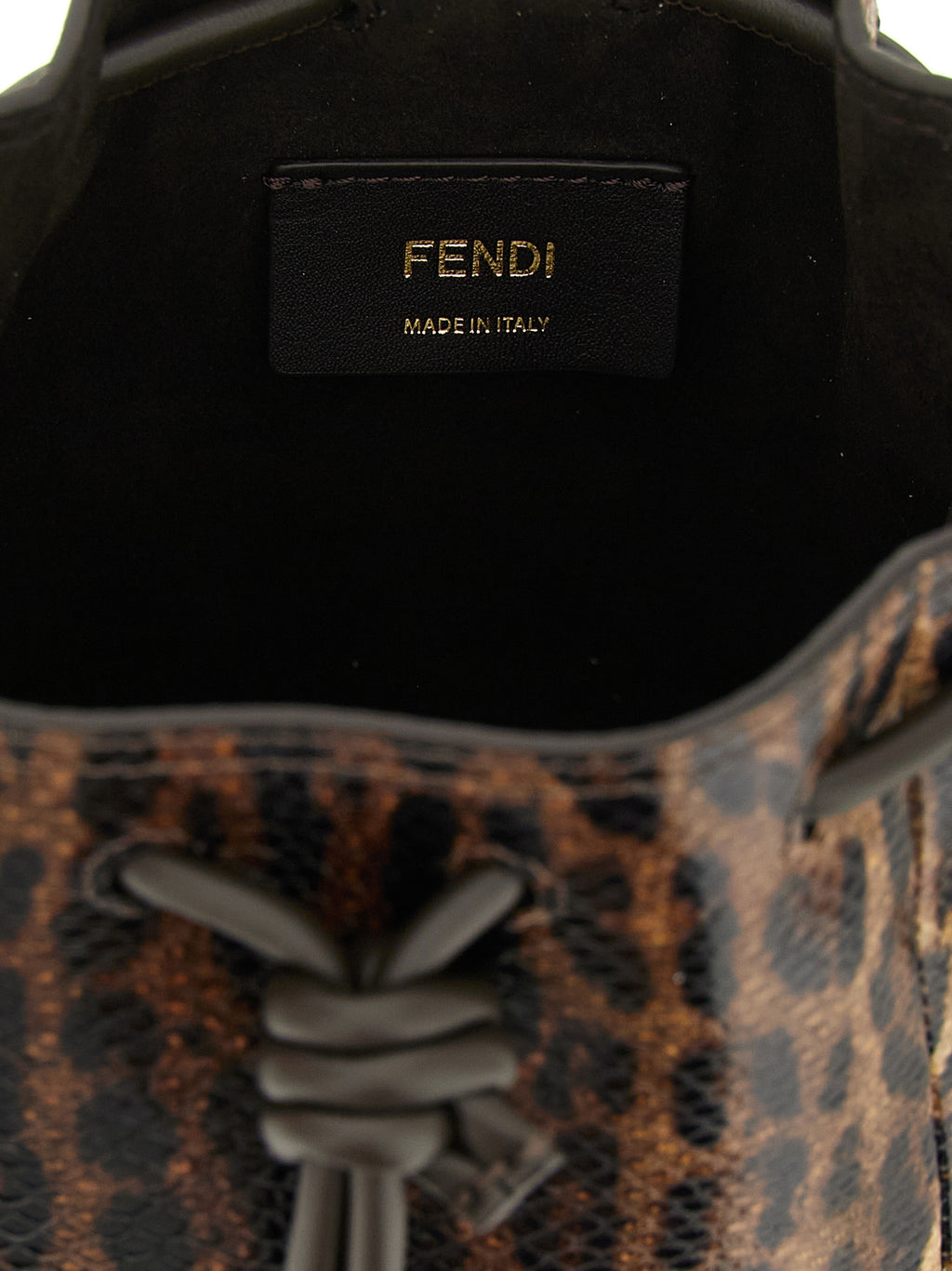Fendi | Brown Velvet Leather Handbag