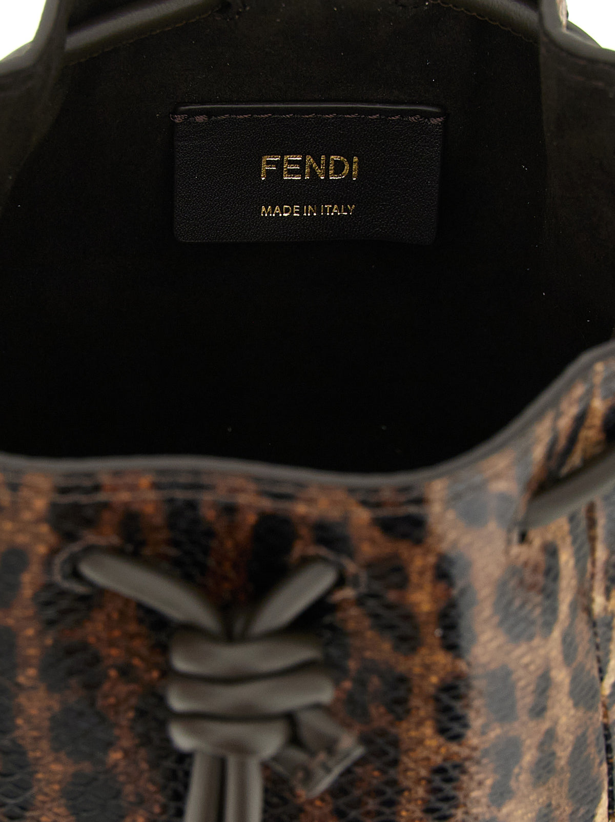 Fendi | Brown Velvet Leather Handbag