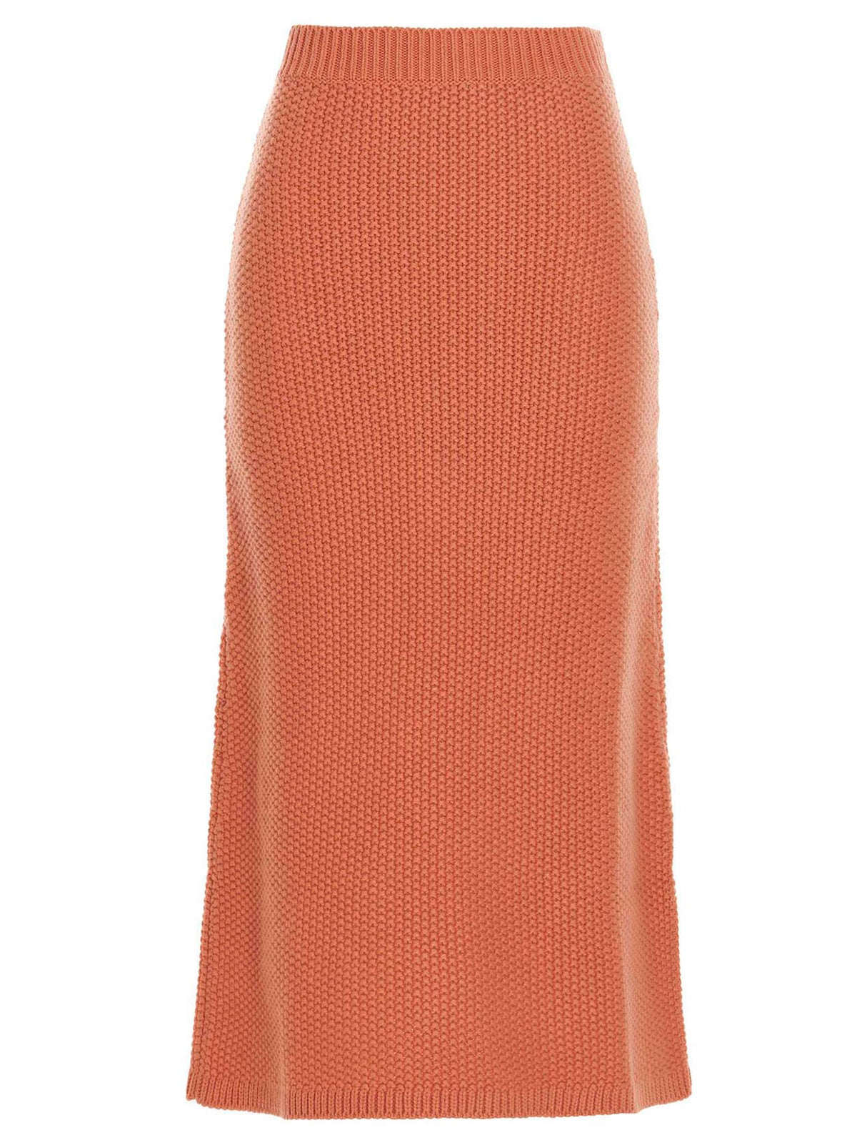 Chloé | Orange Cashmere Mini Skirt