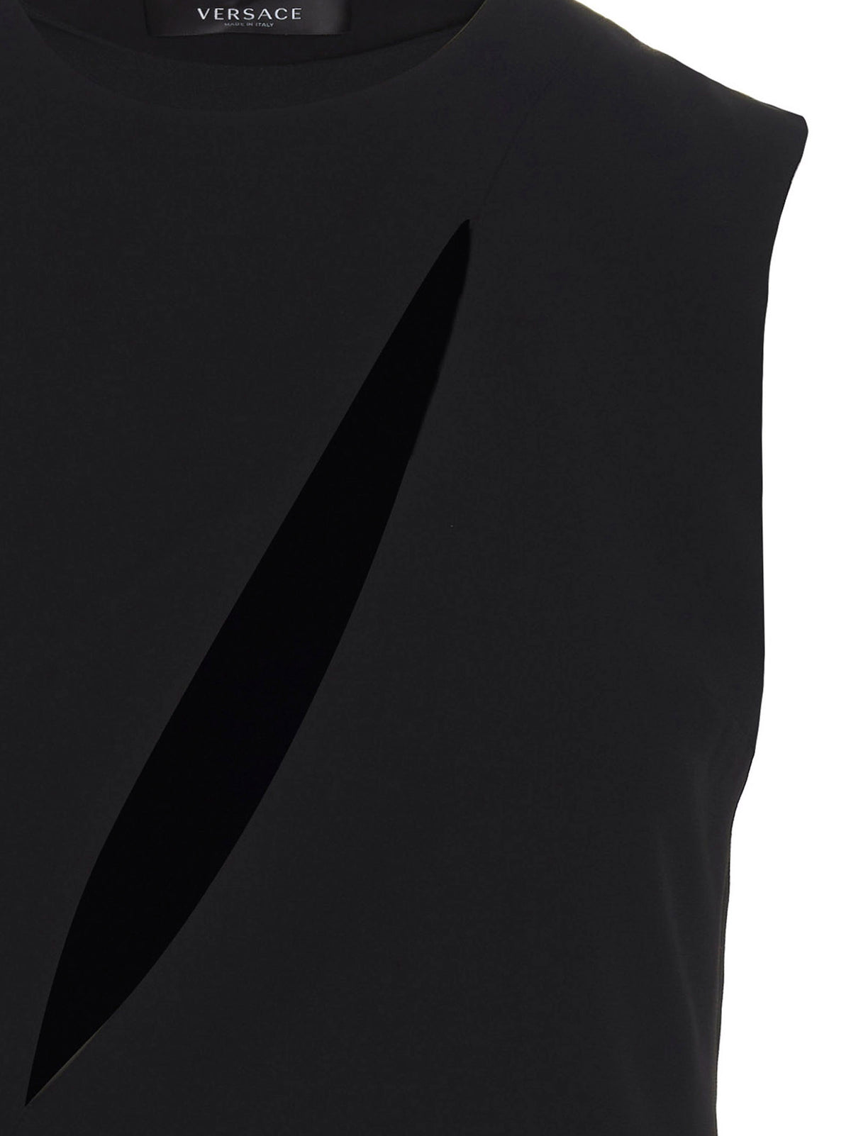 Versace | Black Acetate Midi Dress