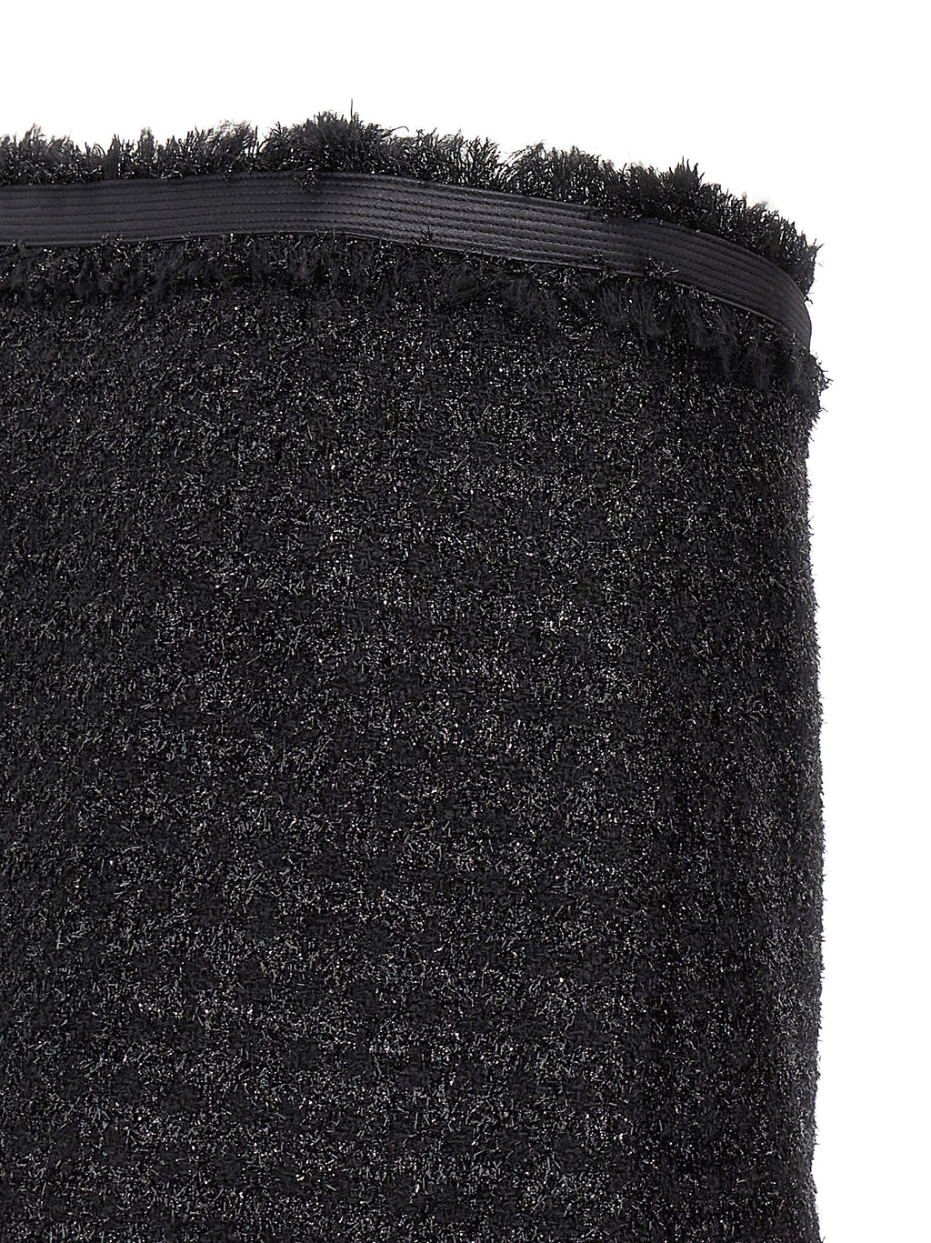 Versace | Black Virgin Wool Long Skirt