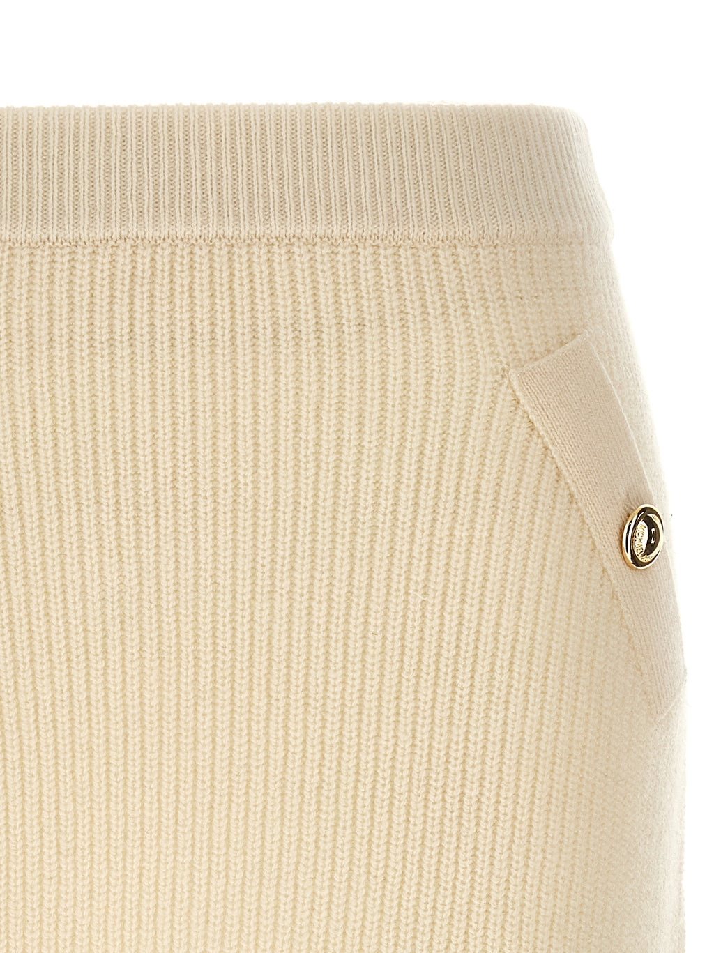 Michael Kors | White Wool Long Skirt