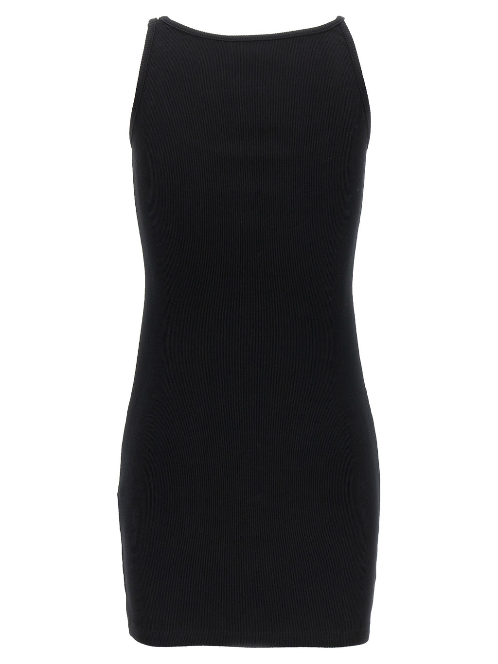 Off-White | Black Cotton Short Dress