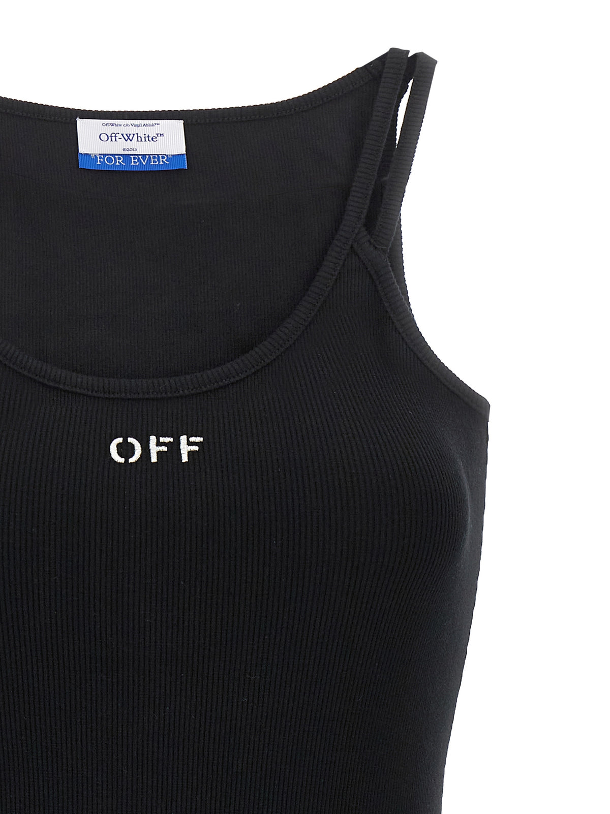 Off-White | Black Cotton Short Dress