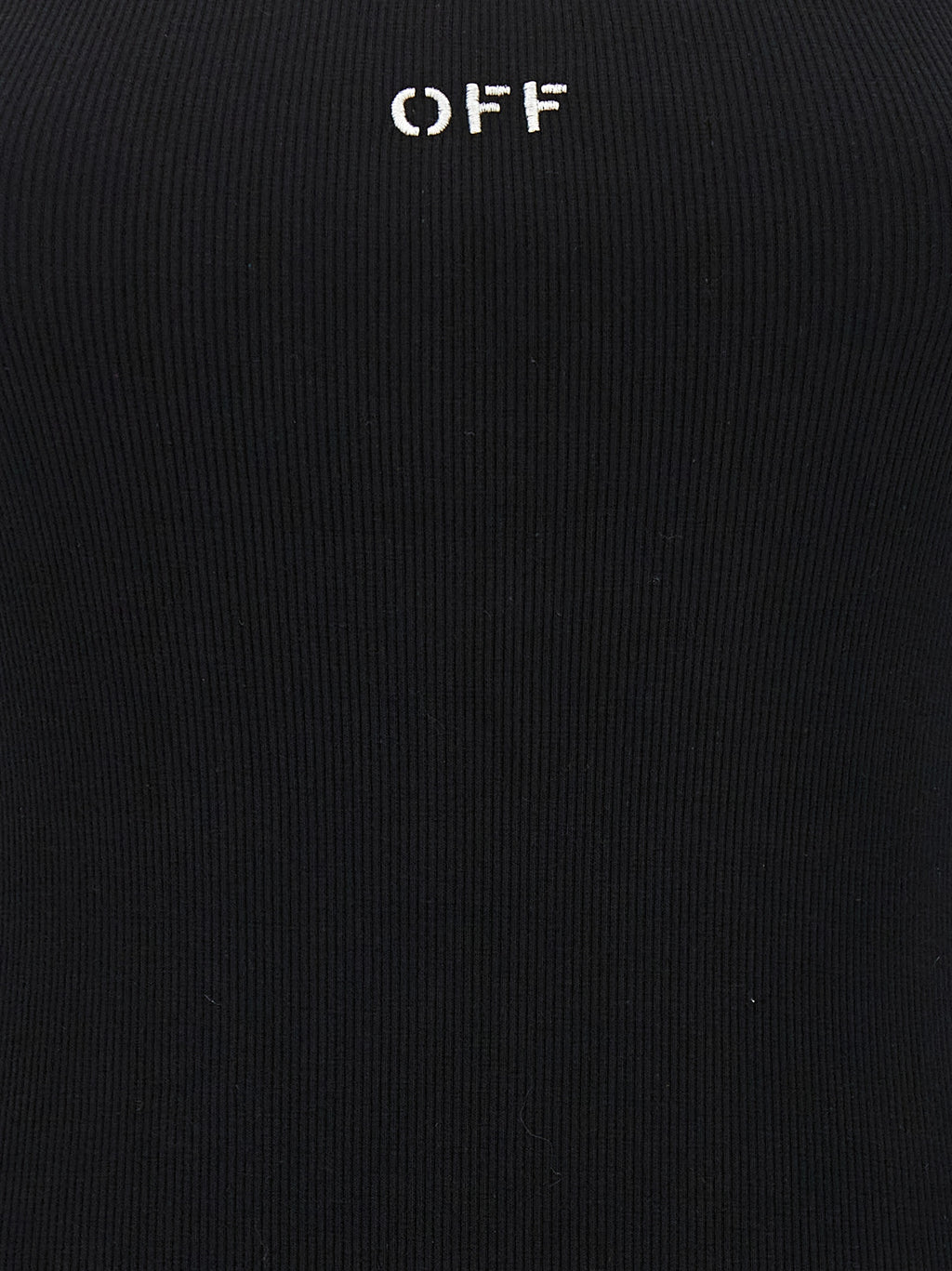 Off-White | Black Cotton Short Dress