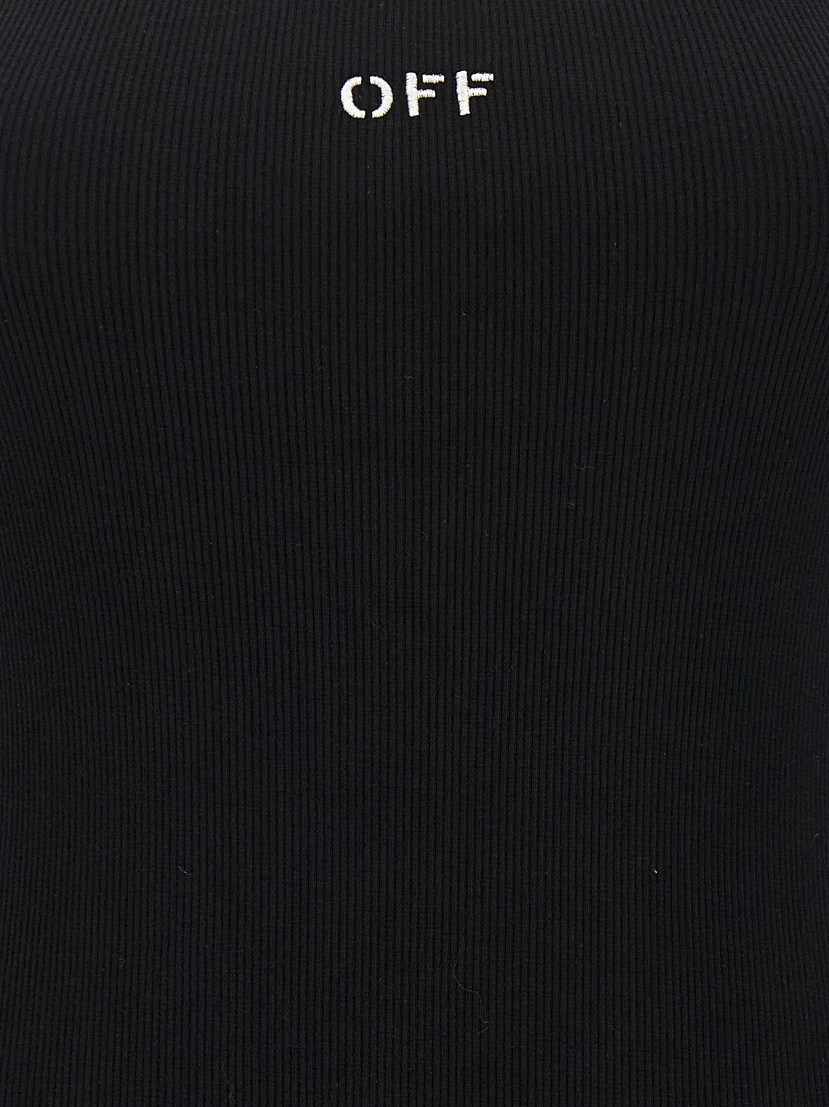 Off-White | Black Cotton Short Dress
