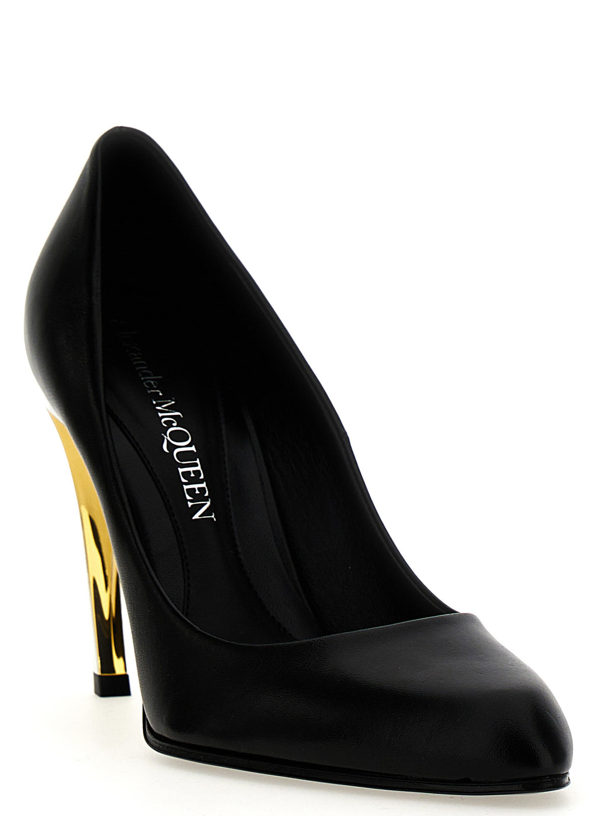 Alexander McQueen | Black Lambskin High Heel Pumps