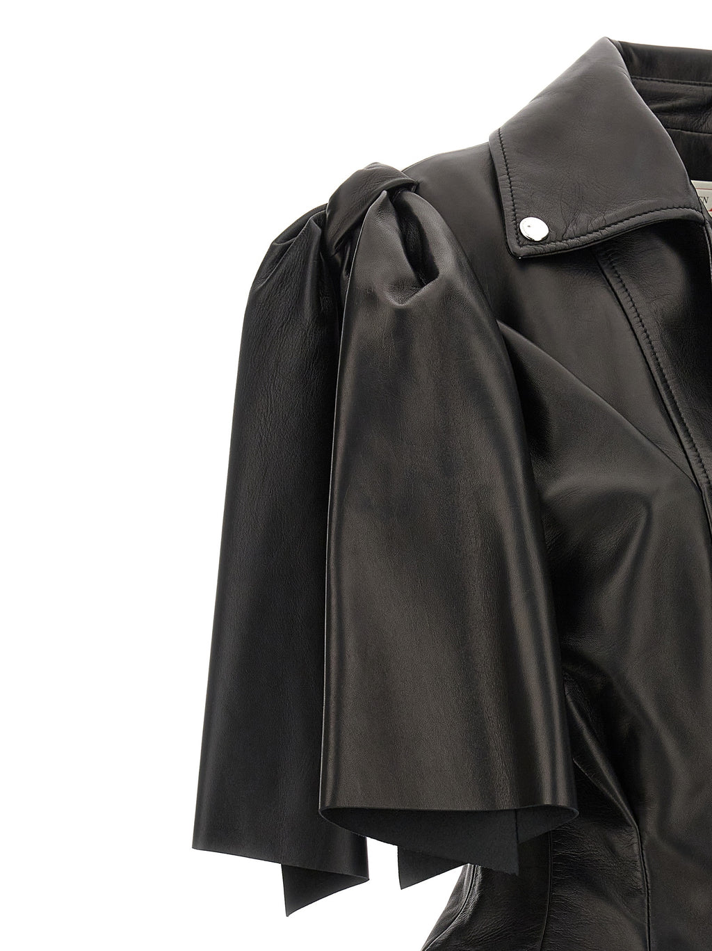 Alexander McQueen | Black Lamb Leather Sleeveless Jacket