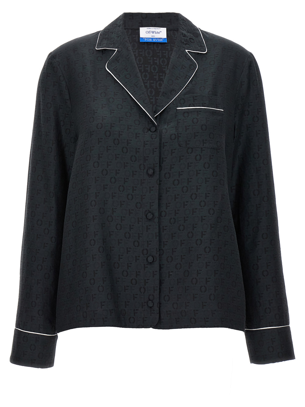 Off-White | Black Silk Blouse