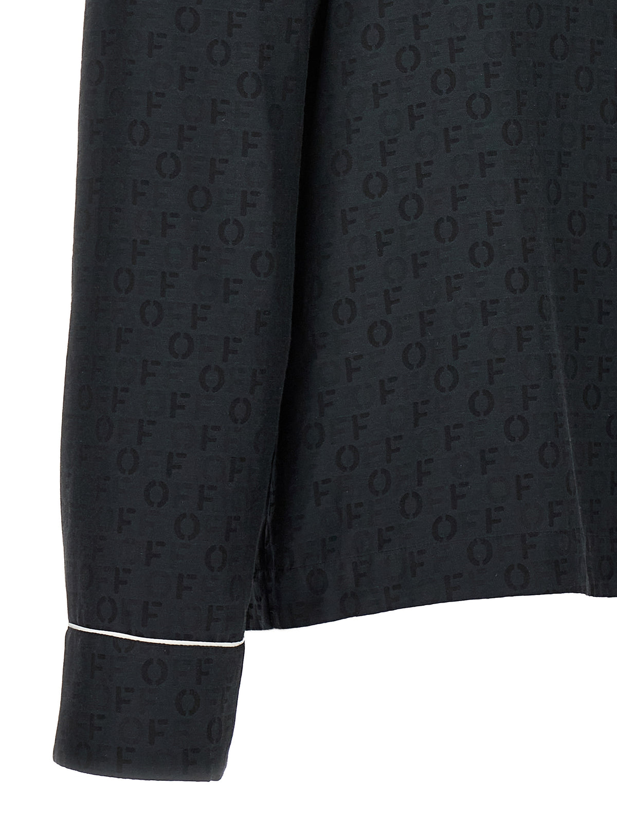 Off-White | Black Silk Blouse