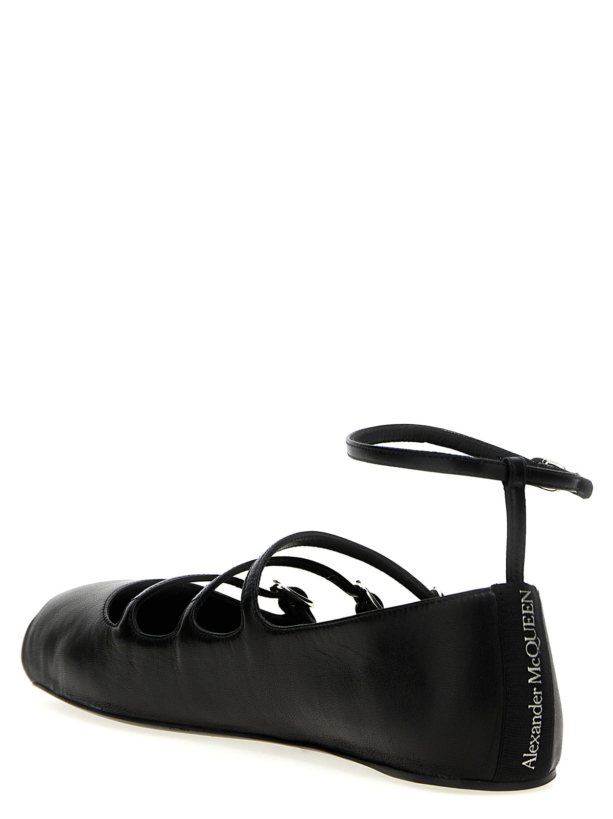 Alexander McQueen | Black Calfskin Ballet Flats