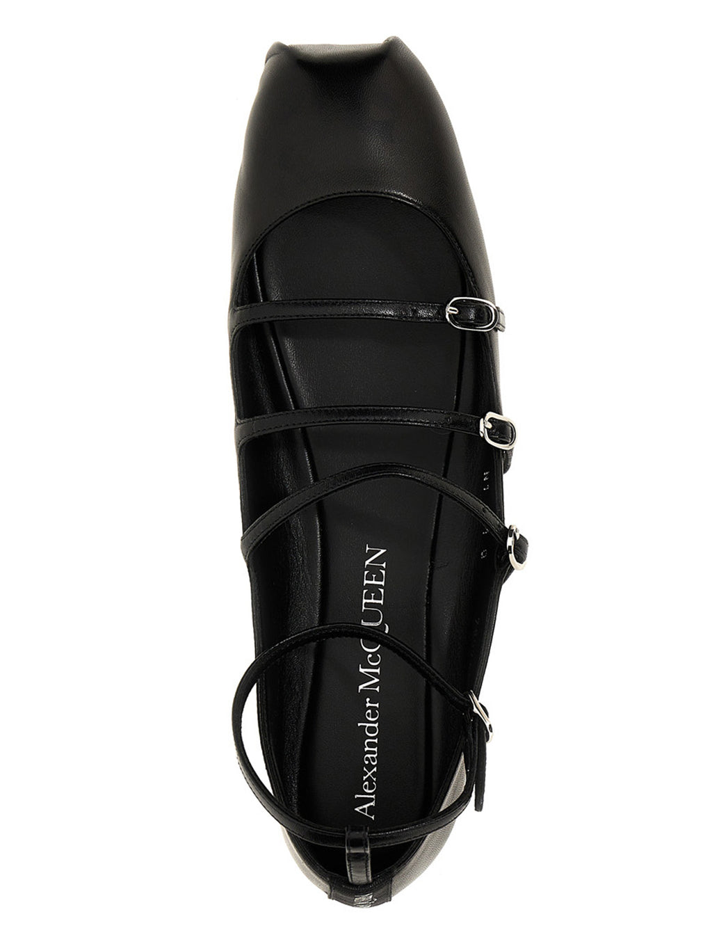 Alexander McQueen | Black Calfskin Ballet Flats