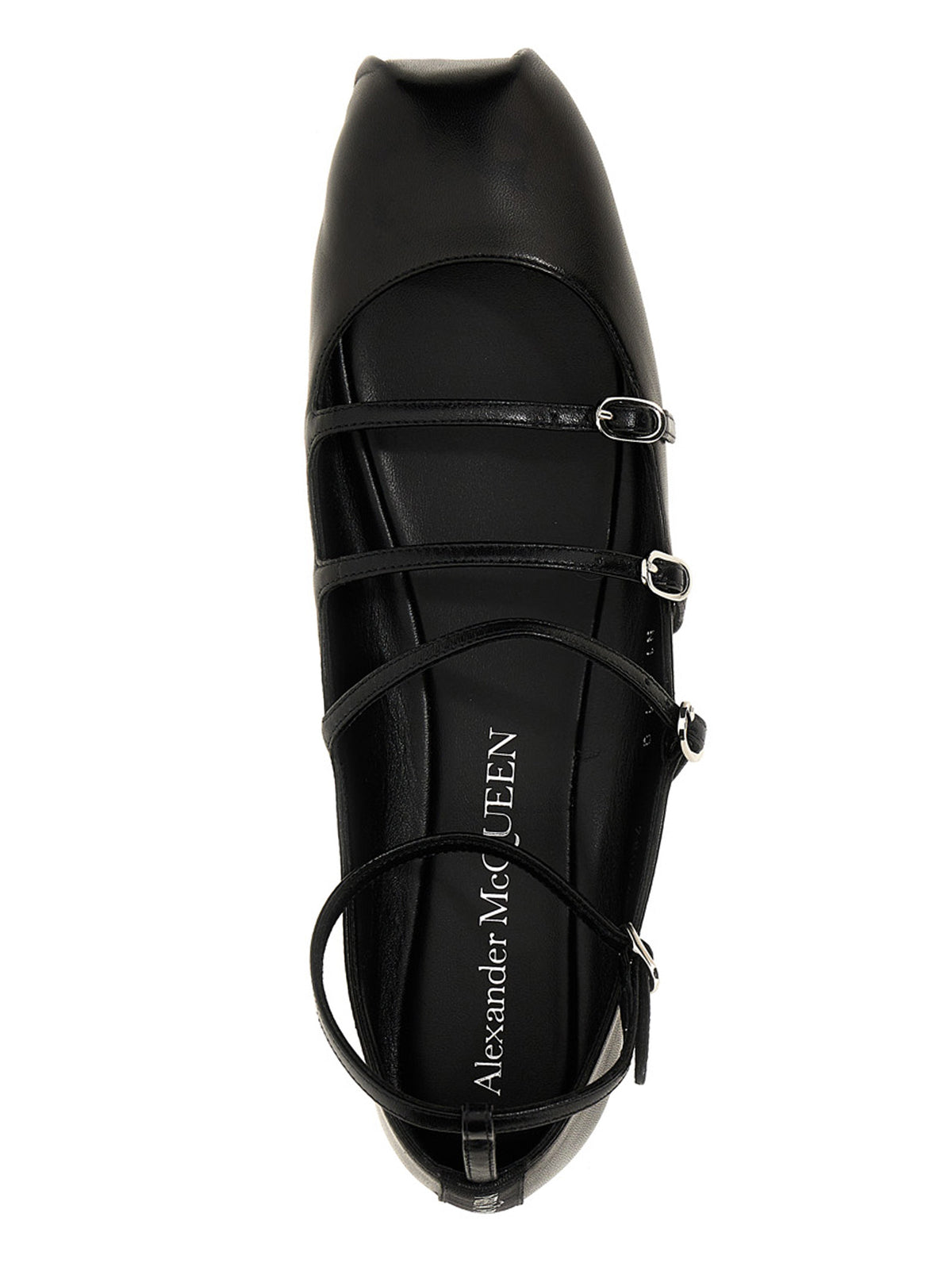 Alexander McQueen | Black Calfskin Ballet Flats