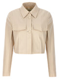 Fendi | Beige Wool Full-Length Jacket