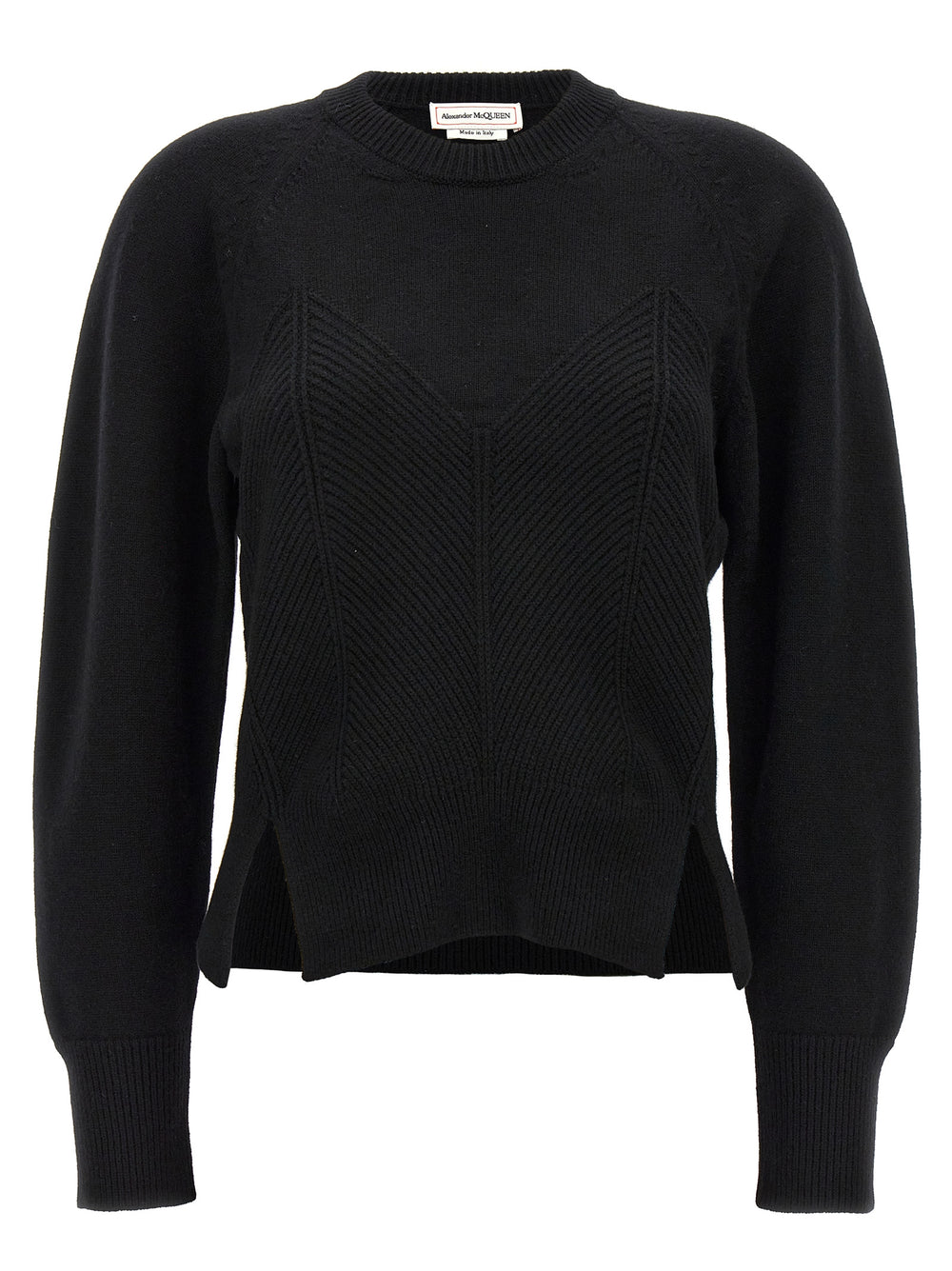Alexander McQueen | Black Wool Cardigan