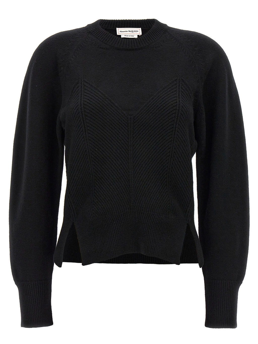 Alexander McQueen | Black Wool Cardigan