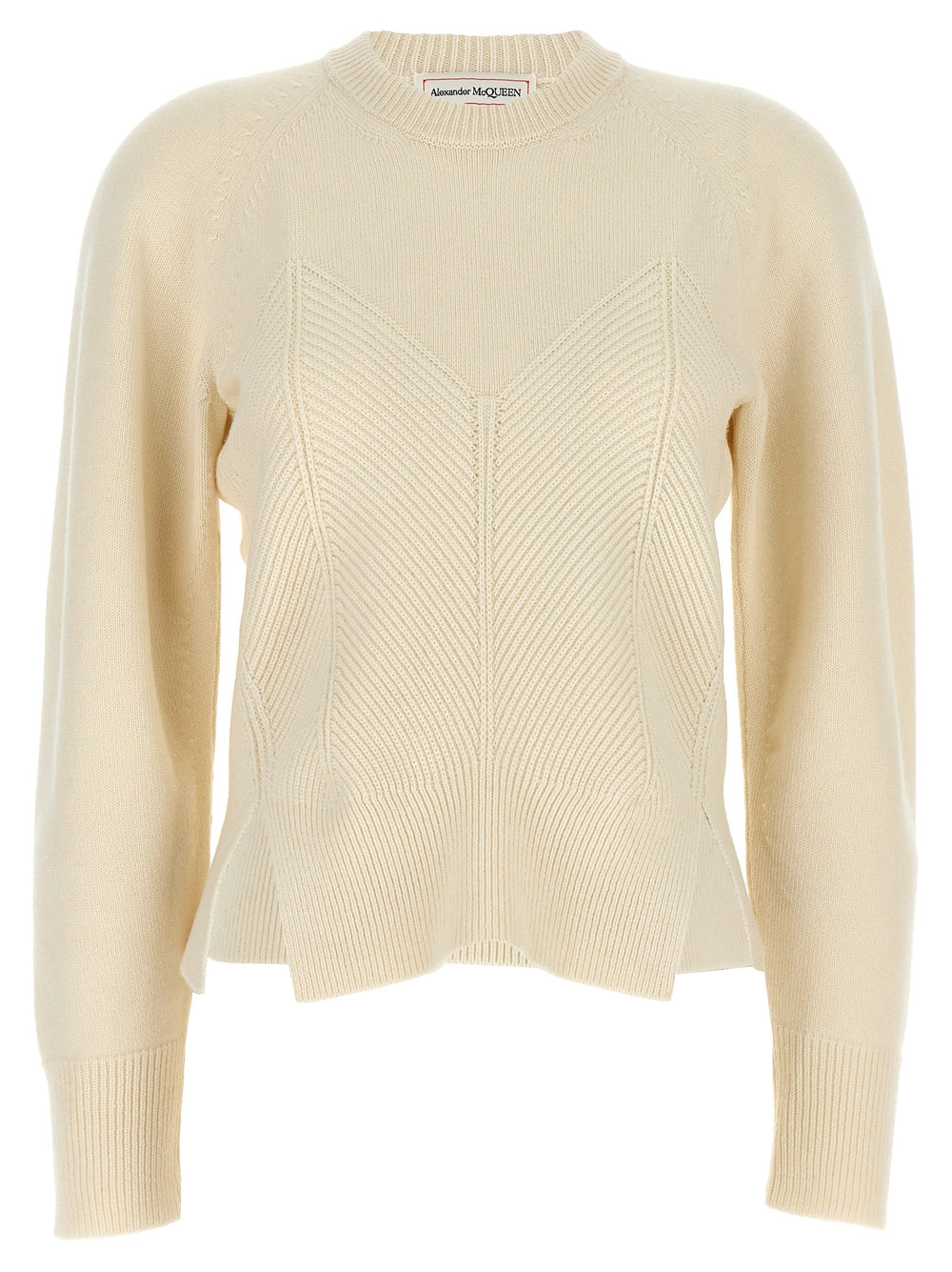 Alexander McQueen | White Wool Cardigan