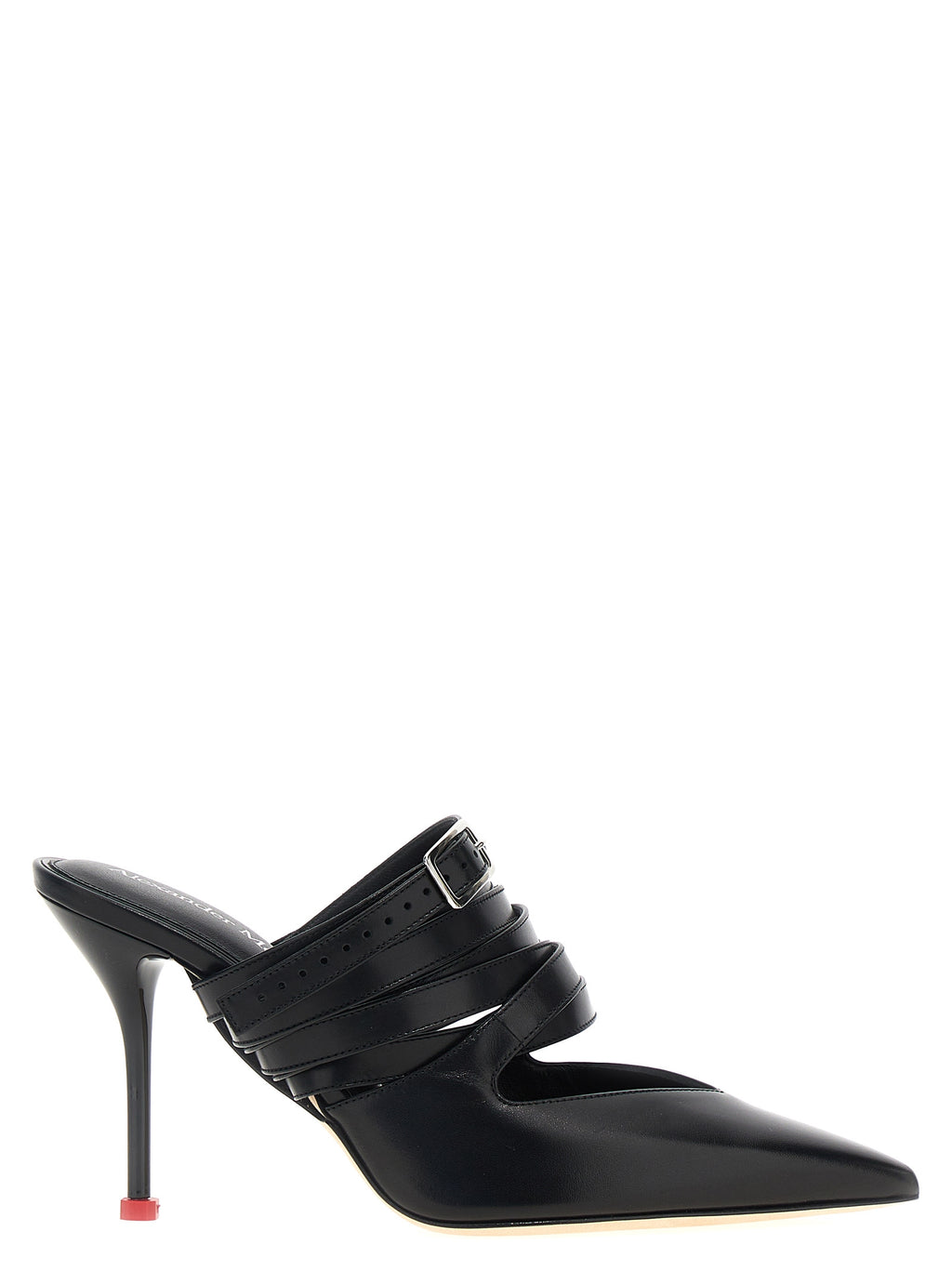 Alexander McQueen | Black Cowhide High Heel Pumps